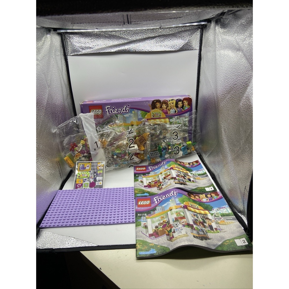 LEGO Friends Heartlake Supermarket 41118 Mia Daniel Mini-Dolls 313 Pcs Open Box